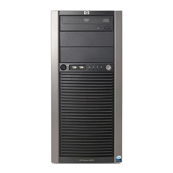 HP ProLiant ML310 Generation 5p User Manual