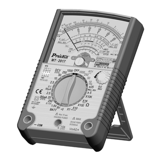ProsKit mt-2017 User Manual