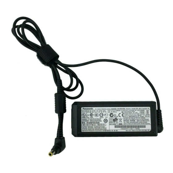 Panasonic CF-AA Series Operating Instructions