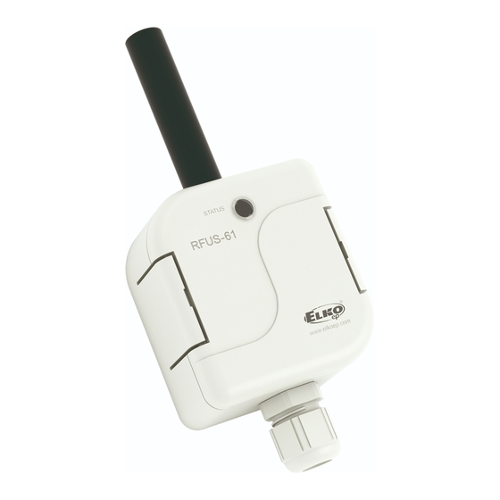 Elko inels RFUS-61/120V Quick Start Manual