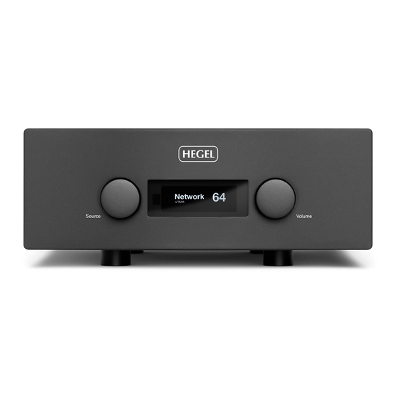 Hegel H590 User Manual
