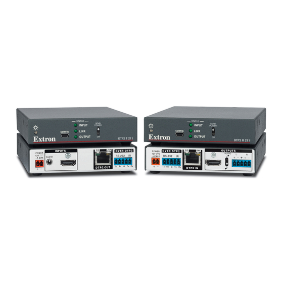 Extron electronics DTP2 T/R 211 Manuals