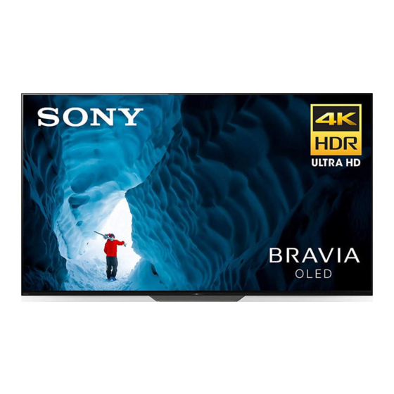 Sony BRAVIA XBR-65A8F Reference Manual