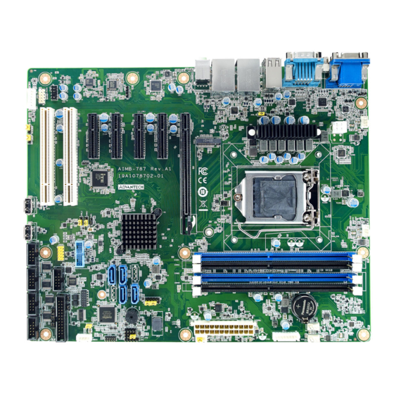 Advantech AIMB-787 Startup Manual