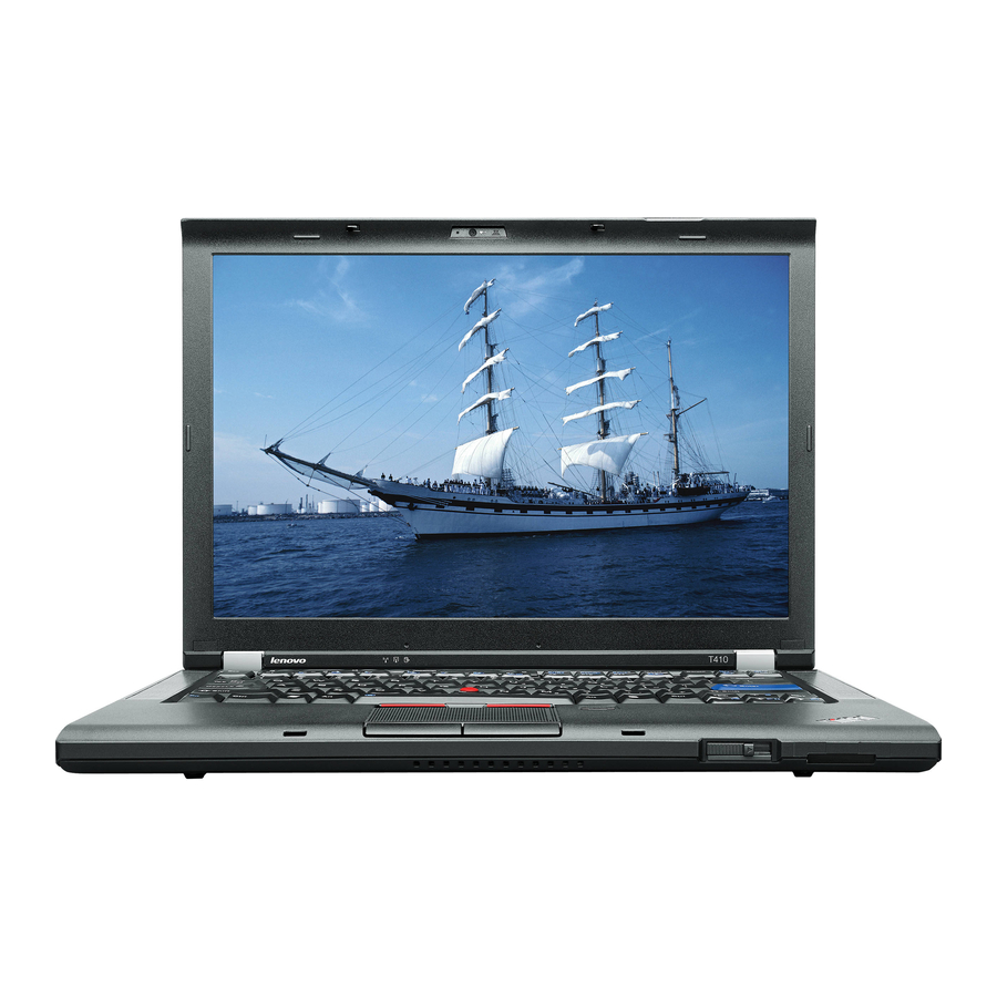 Lenovo ThinkPad T410 2518 Quick Start