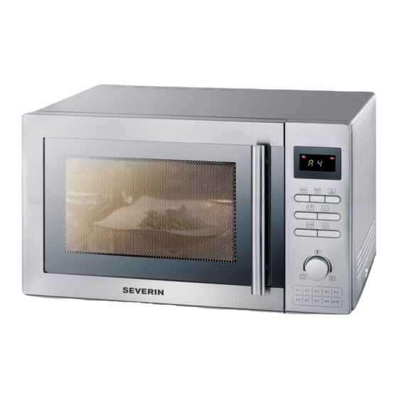 SEVERIN MW 7848 - FOUR A MICRO-ONDES Instructions For Use Manual