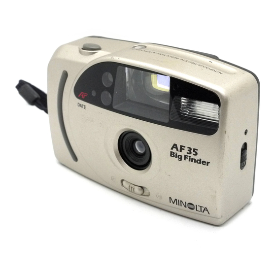Minolta AF 35 Instruction Manual