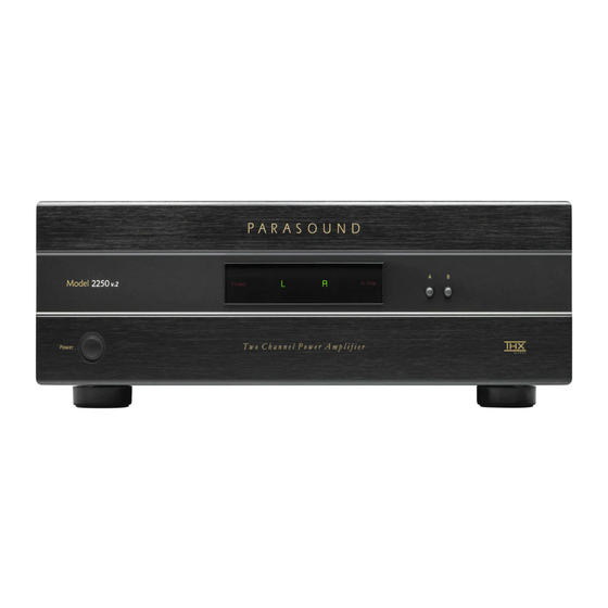 Parasound 2250 v.2 Owner's Manual