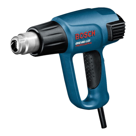 Bosch GHG 660 LCD Professional Original Instructions Manual
