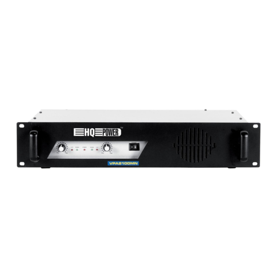 HQ Power VPA2100MN Manuals