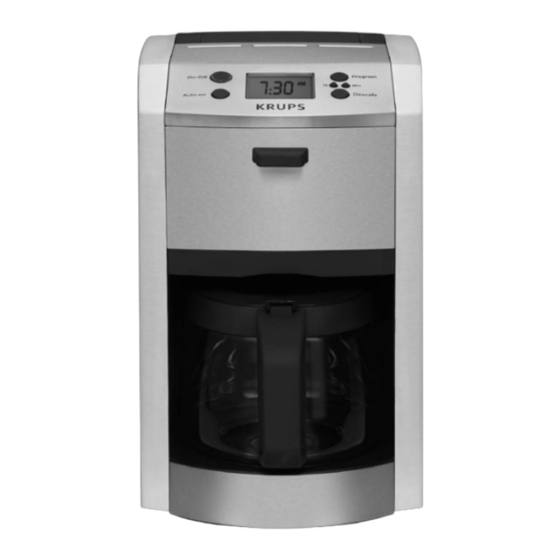 Krups LAFAYETTE KM810531 Manual