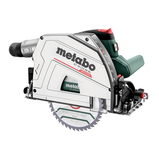 Metabo KT 18 LTX 66 BL Original Instructions Manual