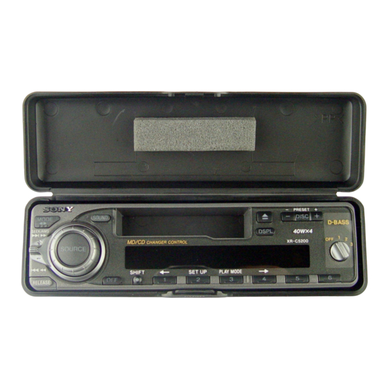 Sony XR-4900 Manuals