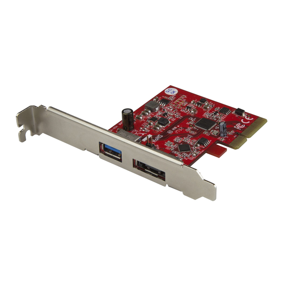 StarTech.com PEXUSB311A1E Quick Start Manual