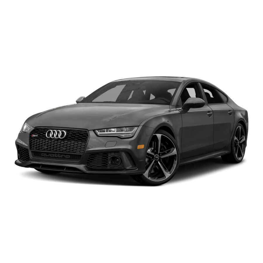 Audi A7 / S7 / RS 7 2016 Manual