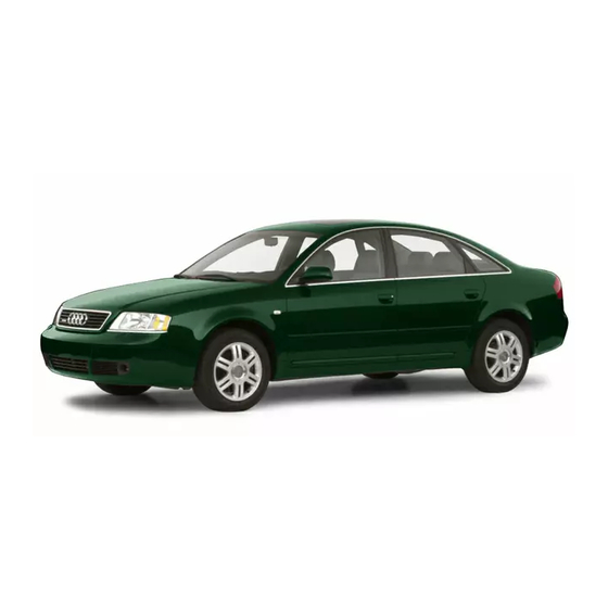 Audi A6 - QUICK REFERENCE GUIDE - 2001 Quick Reference Manual