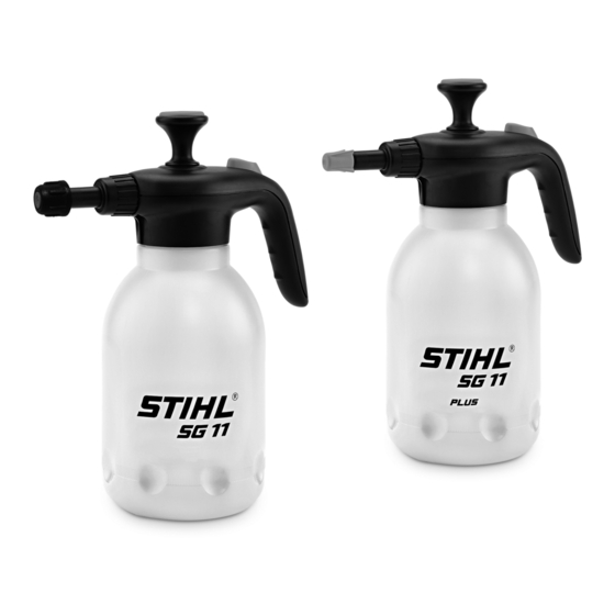 Stihl SG 11 Instruction Manual