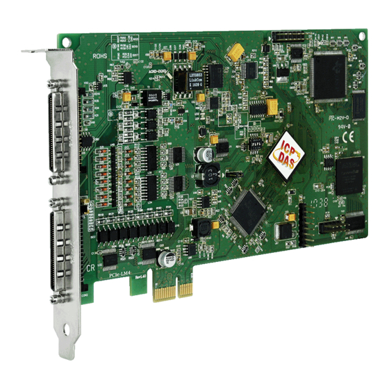 ICP DAS USA PCIe-LM4 Quick Start Manual