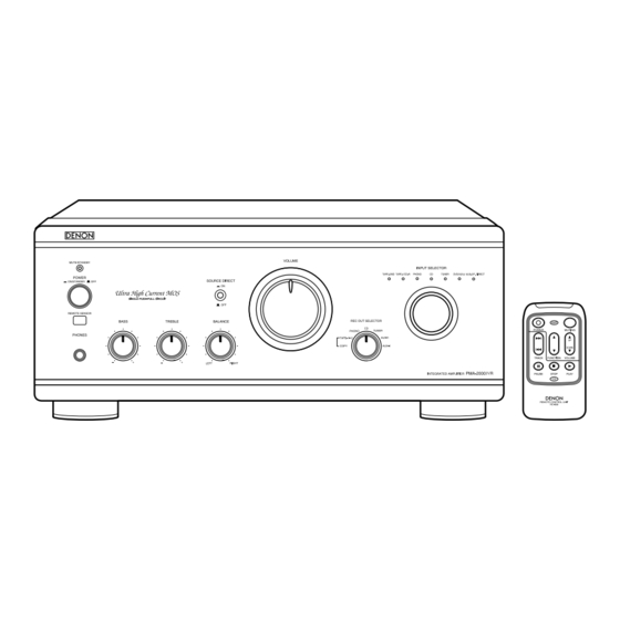 Denon PMA-2000 IV - Amplifier Service Manual