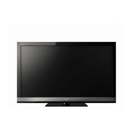 Sony BRAVIA KDL-46EX713 Setup Manual
