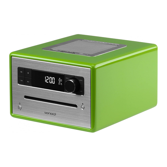 Sonoro sonoroCD SO-210 Operating Manual