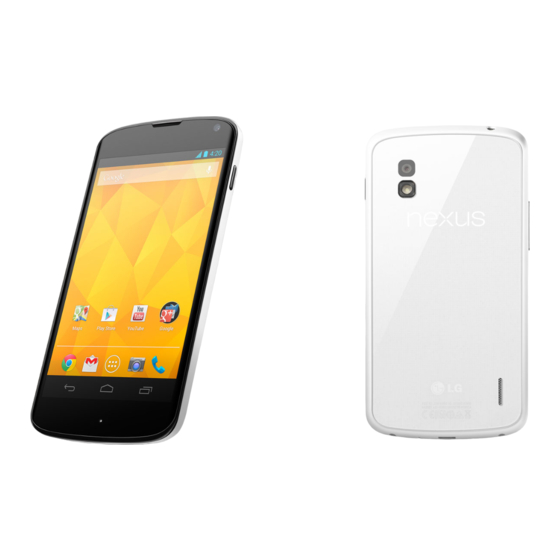 LG nexus 4 Quick Start Manual