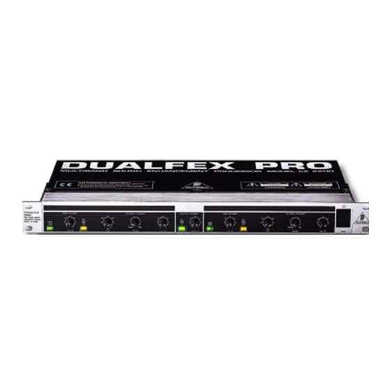 Behringer DUAFLEX PRO EX2200 User Manual