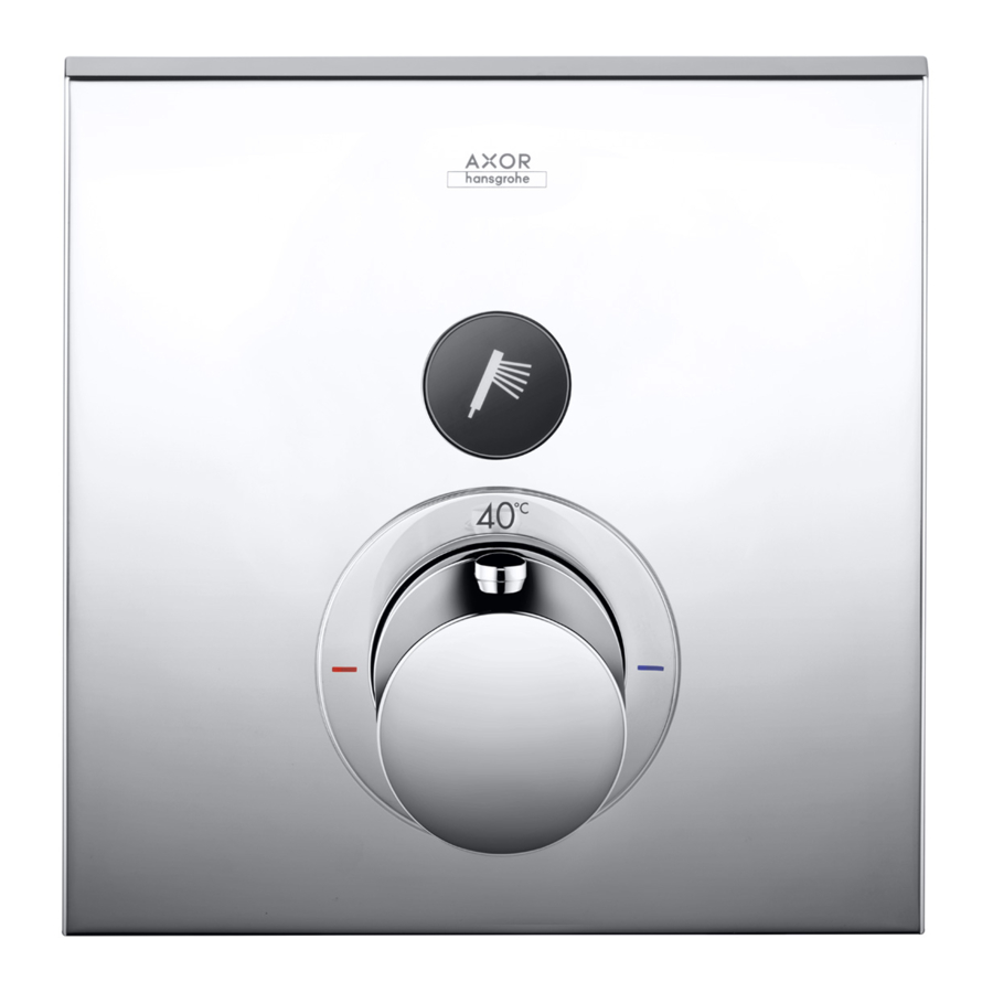Hans Grohe AXOR ShowerSelect Round 36722 Series Instructions For Use/Assembly Instructions