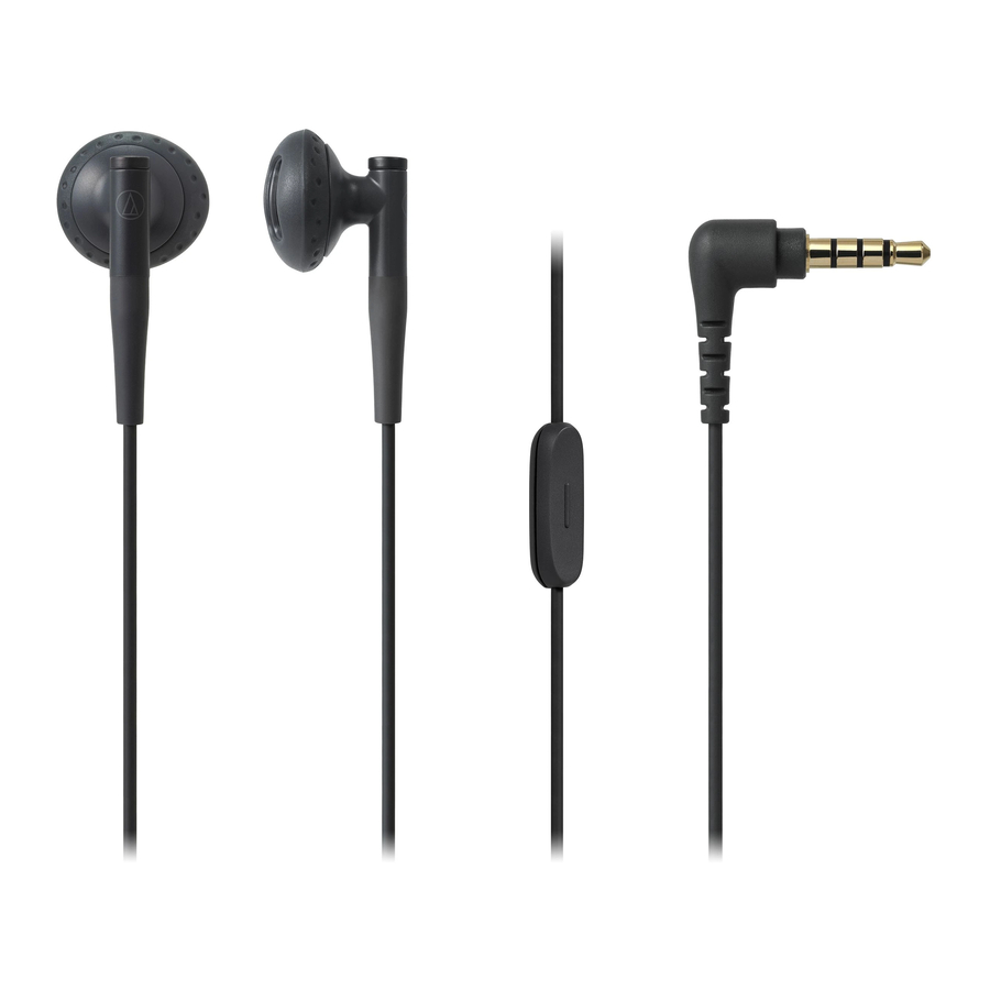 Audio-technica ATH-C200iS - In-Ear Headphones Manual
