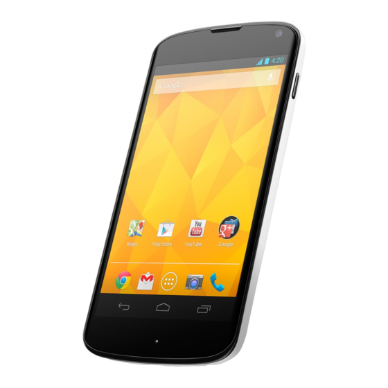 LG Nexus 4 Quick Start Manual