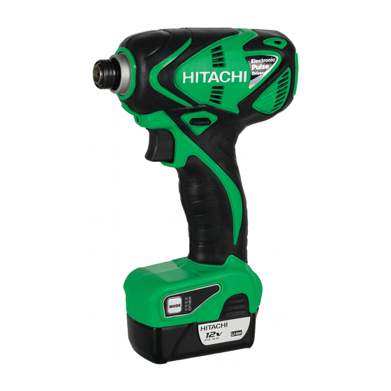 Hitachi WM 10DBL Handling Instructions Manual