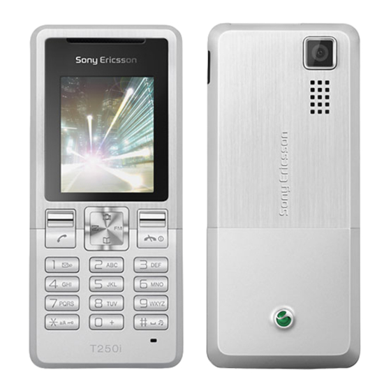Sony Ericsson T250i User Manual