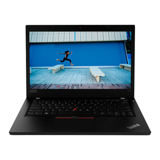 Lenovo ThinkPad L490 Setup Manual
