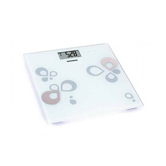 Heinner HPS-180WH Bathroom Weight Scale Manuals