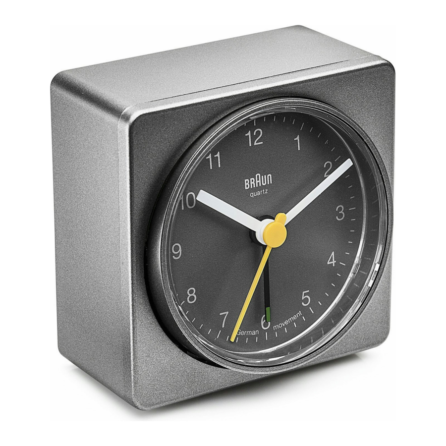 Braun BNC011 Quick Start Manual