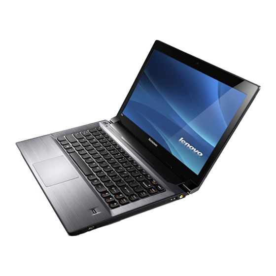 Lenovo V480 Safety, Warranty, And Setup Manual