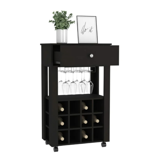 TUHOME Furniture MEMPHIS BAR CART Assembly Instructions Manual