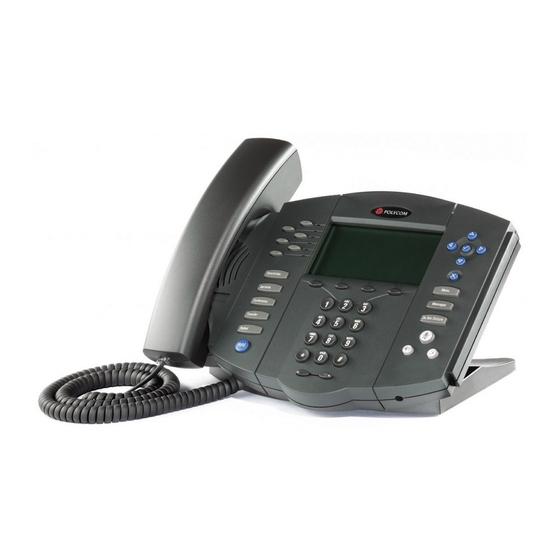 Polycom SoundPoint IP 600 Quick User Manual