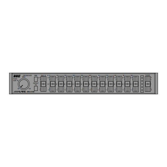 Alpine ERE-G180 Service Manual