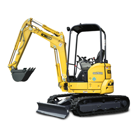 Kobelco SK25SR Operation Manual