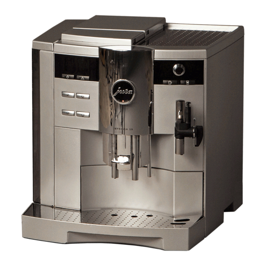 Jura IMPRESSA S90 Instructions For Use Manual