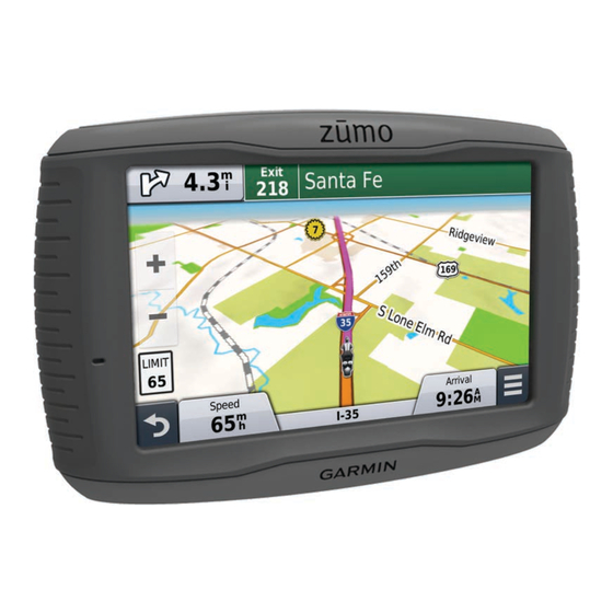 Garmin zumo 590 Owner's Manual