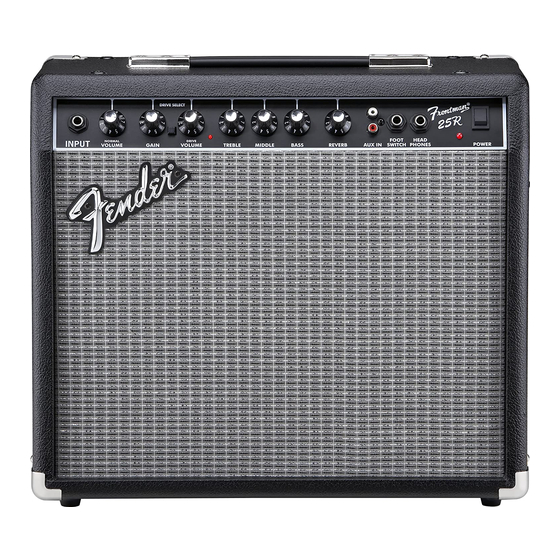 Fender Frontman 25R Service Manual