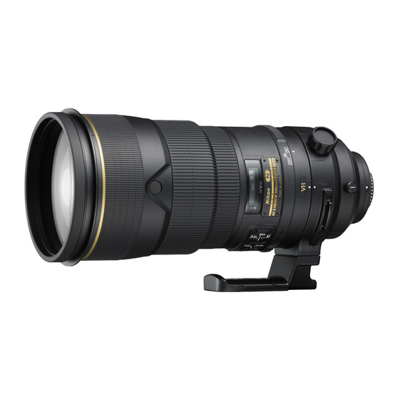 Nikon AF-S 300mm f/2.8G ED VR II User Manual