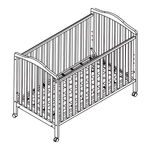 Big Oshi EMILY 2 IN 1 CRIB CRB-400 Assembly Instructions Manual
