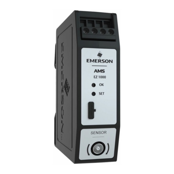 Emerson AMS EZ1000 Operating Manual