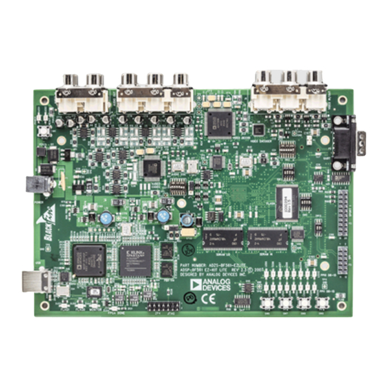 Analog Devices ADSP-BF561 EZ-KIT Lite System Manual