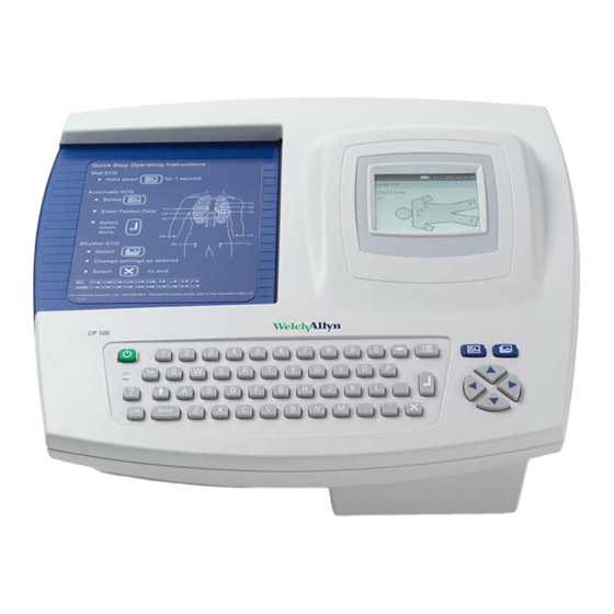 Welch Allyn CP100 Quick Start Manual