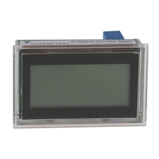 Datel DMS-20LCD-4/20 Series Manual
