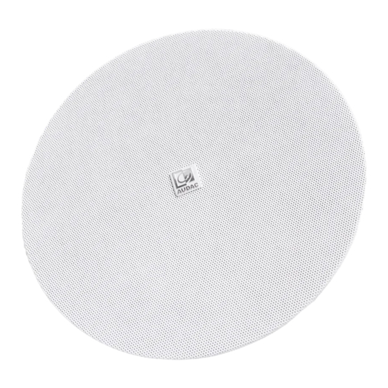 AUDAC SPRING-FIT CENA510D Installation Manual